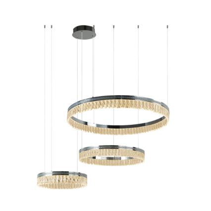 LED Dimmbar kristallkrona på vajer THALIA LED/120W/230V 3000-6000K + fjärrkontroll