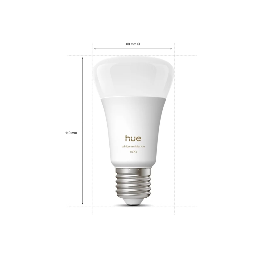 Dimmbar LED-lampa Philips Hue WHITE AMBIANCE E27/8,1W/230V 1000-20000K