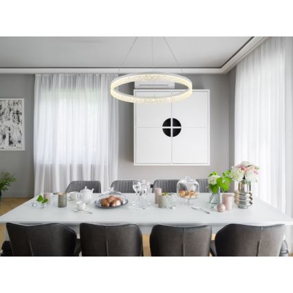 Dimbart LED-pendellampa ALIANZ LED/60W/230V 3000-6000K Ø 80 cm + fjärrkontroll