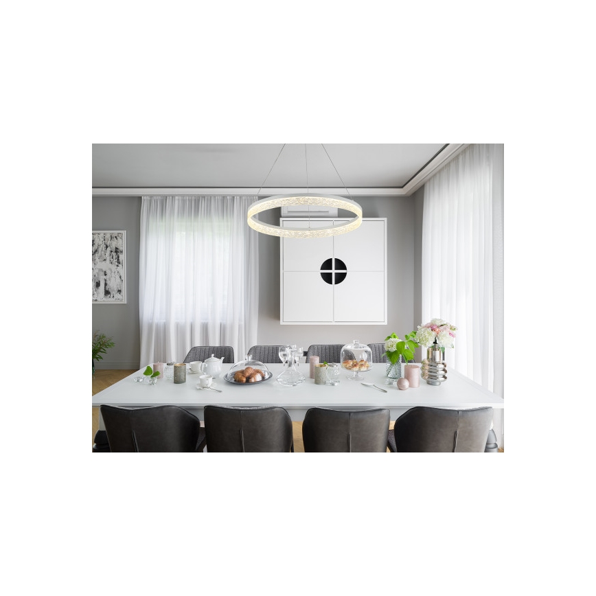 Dimbart LED-pendellampa ALIANZ LED/60W/230V 3000-6000K Ø 80 cm + fjärrkontroll