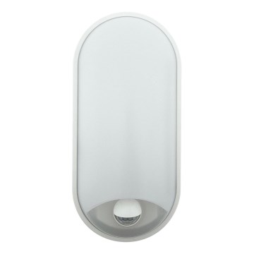Dimmbar LED-utomhusvägglampa med rörelsesensor LED/12/15/18W/230V 3000K/4000K/6500K IP65 svart/vit