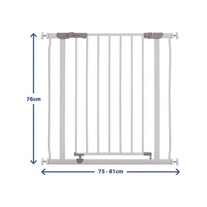 Dreambaby - Säkerhetsgrind AVA 75-81 cm vit