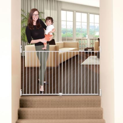 Dreambaby - Säkerhetsgrind BROADWAY 76-134,5 cm vit