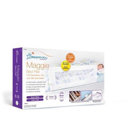 Dreambaby - Säng säkerhetsbarriär MAGGIE 110x50 cm