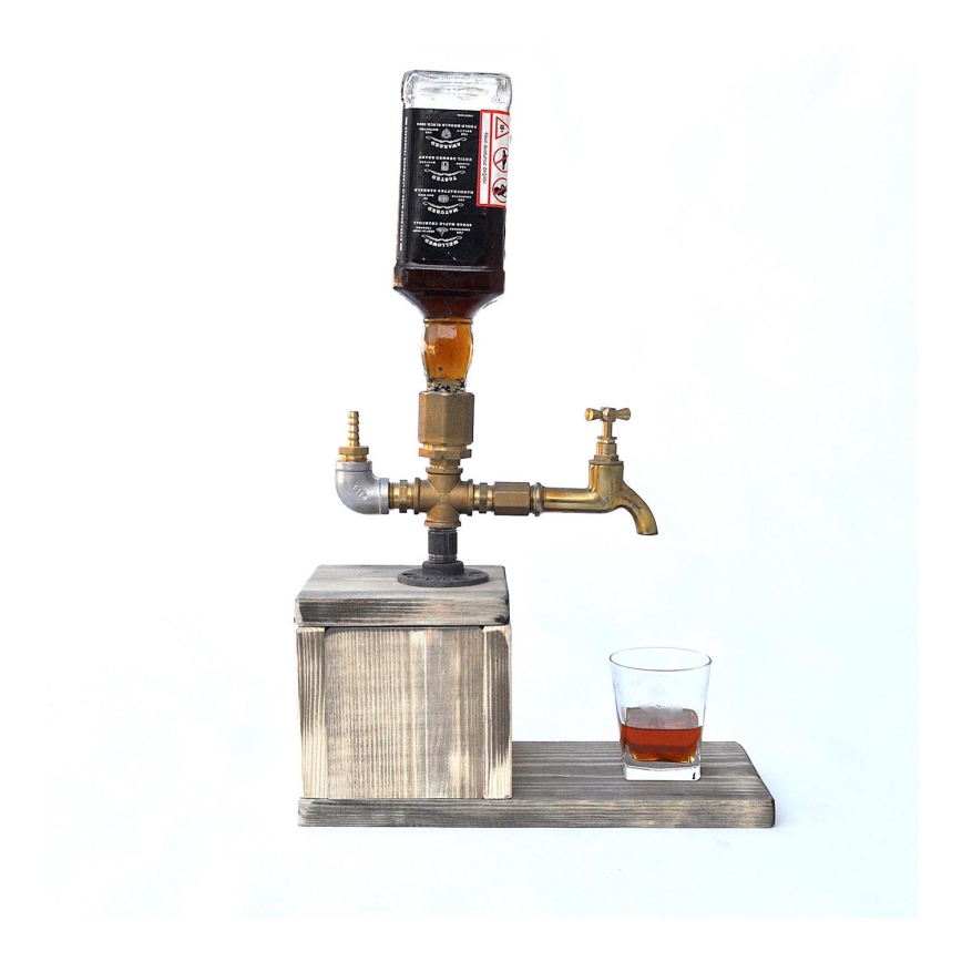Dryckdispenser 30x32 cm guld/gran