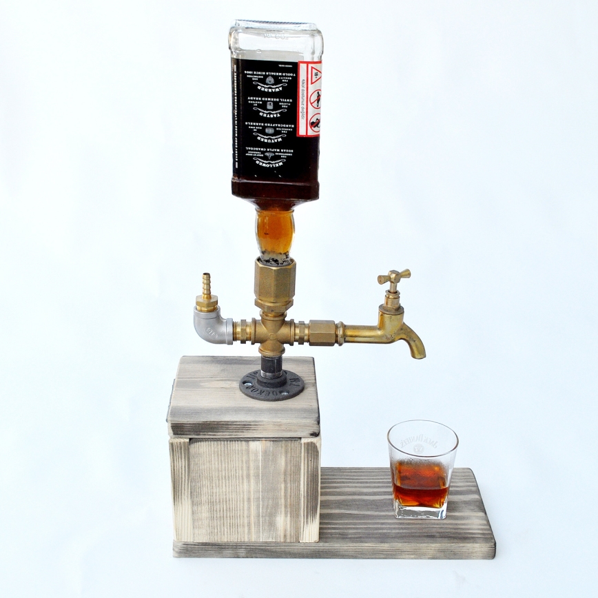 Dryckdispenser 30x32 cm guld/gran