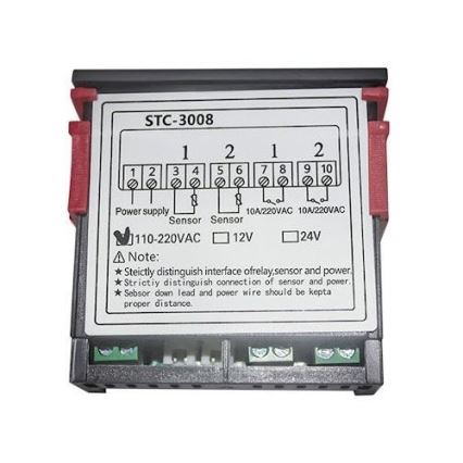 Dubbel digital termostat 3W/230V