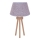 Duolla - Bordslampa BOUCLE 1xE27/15W/230V diameter 28 cm grå/trä