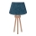 Duolla - Bordslampa BOUCLE 1xE27/15W/230V diameter 28 cm turkos/trä