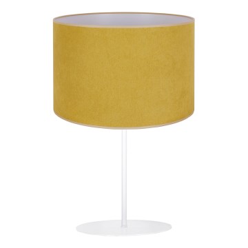 Duolla - Bordslampa BRISTOL 1xE14/15W/230V diameter 17,5 cm gul/vit