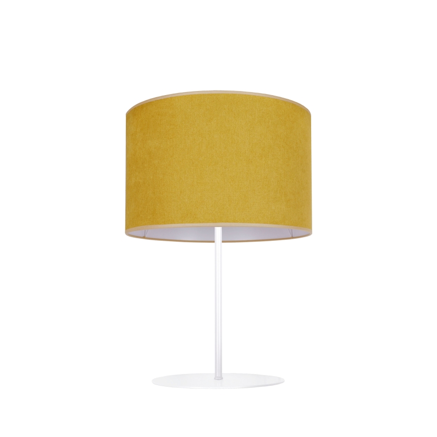 Duolla - Bordslampa BRISTOL 1xE14/15W/230V diameter 17,5 cm gul/vit
