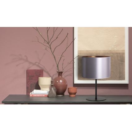 Duolla - Bordslampa CANNES 1xE14/15W/230V diameter 20 cm silver/koppar/svart