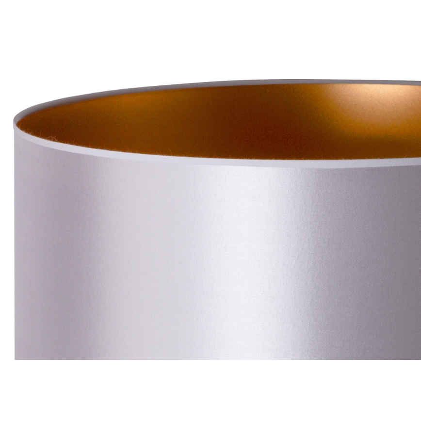 Duolla - Bordslampa CANNES 1xE14/15W/230V diameter 20 cm silver/koppar/vit