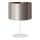 Duolla - Bordslampa CANNES 1xE14/15W/230V diameter 20 cm silver/koppar/vit