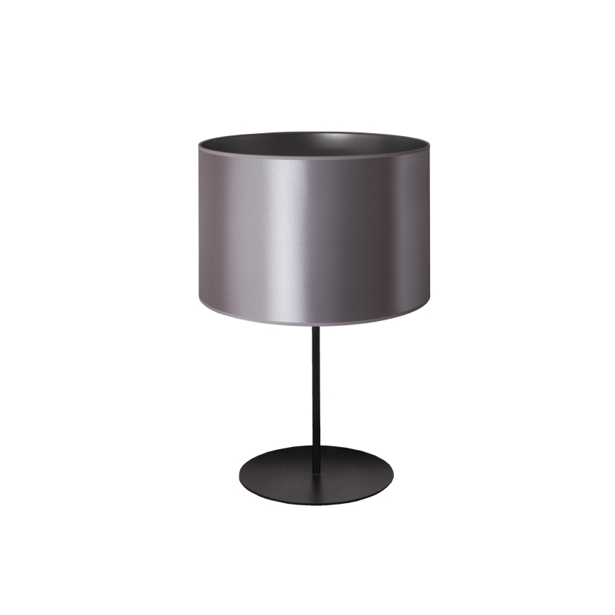 Duolla - Bordslampa CANNES 1xE14/15W/230V diameter 20 cm silver/svart