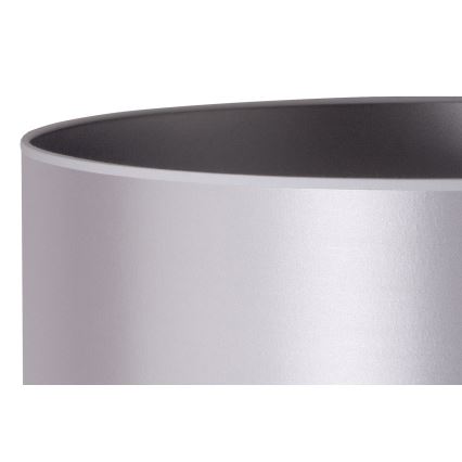Duolla - Bordslampa CANNES 1xE14/15W/230V diameter 20 cm silver/vit