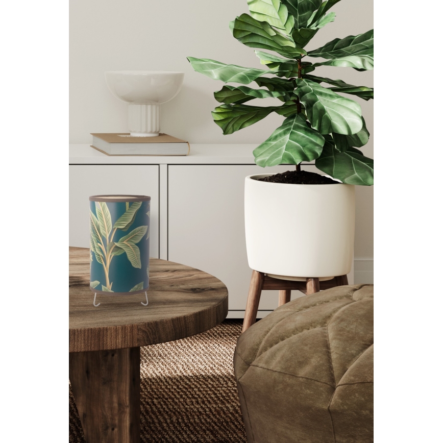 Duolla - Bordslampa GOLD LEAVES 1xE14/15W/230V diameter 12,5 cm