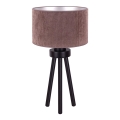 Duolla - Bordslampa LYON 1xE27/15W/230V diameter 30 cm brun