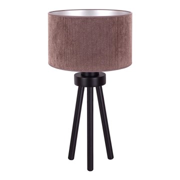 Duolla - Bordslampa LYON 1xE27/15W/230V diameter 30 cm brun