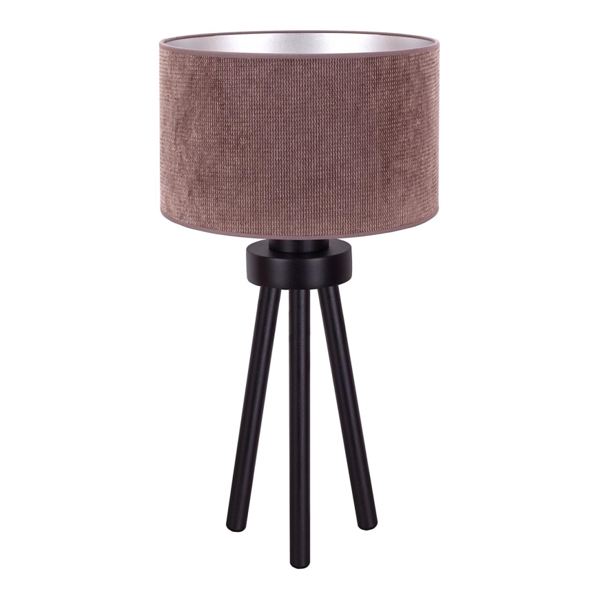 Duolla - Bordslampa LYON 1xE27/15W/230V diameter 30 cm brun