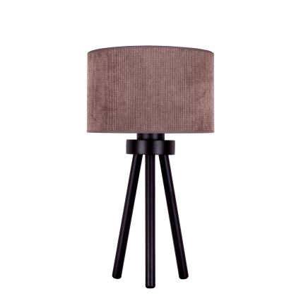 Duolla - Bordslampa LYON 1xE27/15W/230V diameter 30 cm brun