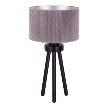 Duolla - Bordslampa LYON 1xE27/15W/230V diameter 30 cm grå