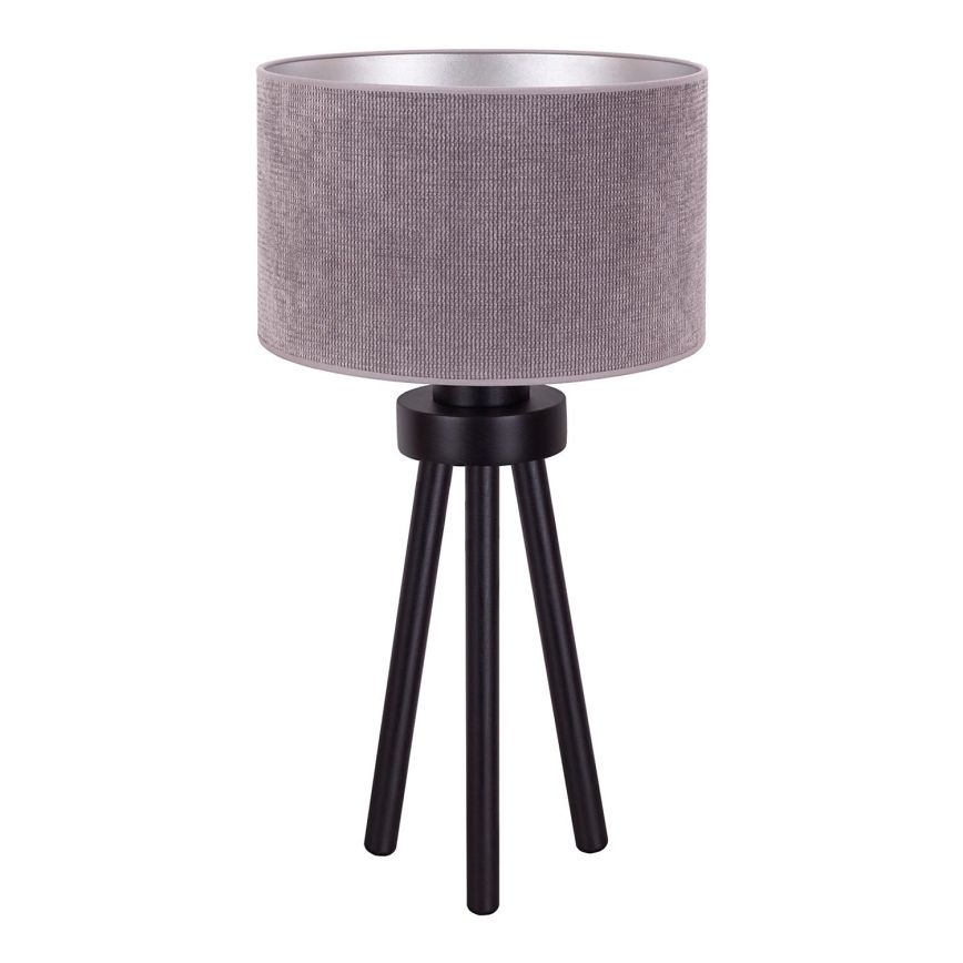 Duolla - Bordslampa LYON 1xE27/15W/230V diameter 30 cm grå