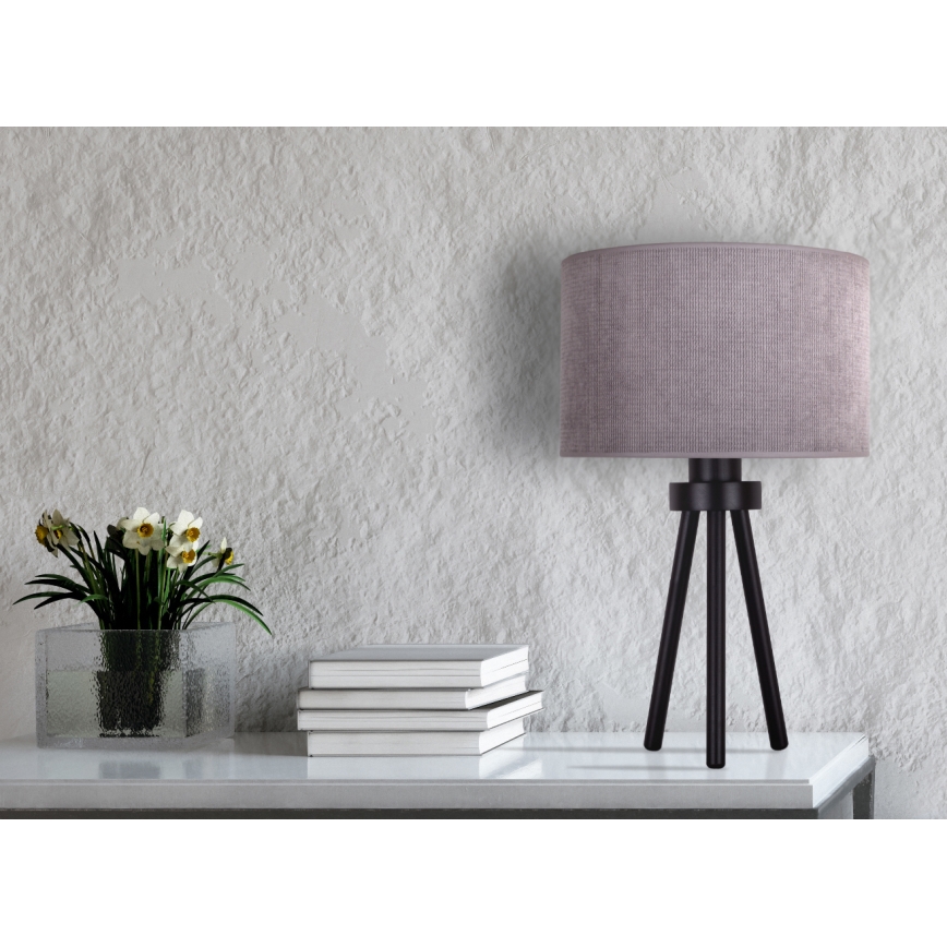 Duolla - Bordslampa LYON 1xE27/15W/230V diameter 30 cm grå