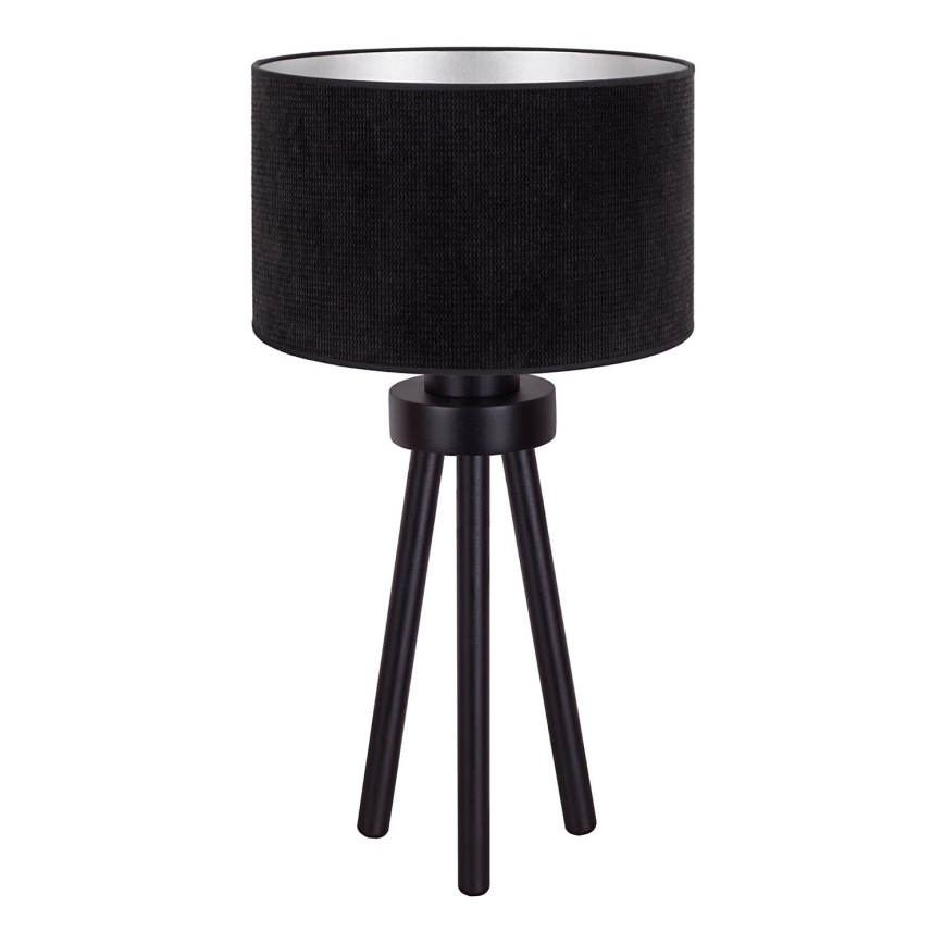Duolla - Bordslampa LYON 1xE27/15W/230V diameter 30 cm svart