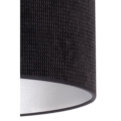 Duolla - Bordslampa LYON 1xE27/15W/230V diameter 30 cm svart