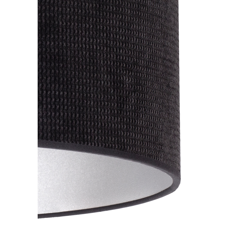 Duolla - Bordslampa LYON 1xE27/15W/230V diameter 30 cm svart