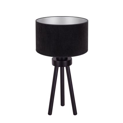 Duolla - Bordslampa LYON 1xE27/15W/230V diameter 30 cm svart