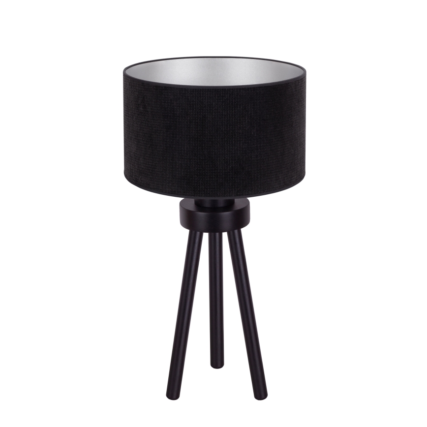 Duolla - Bordslampa LYON 1xE27/15W/230V diameter 30 cm svart