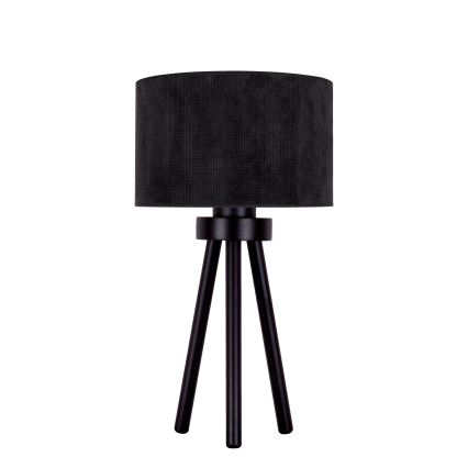 Duolla - Bordslampa LYON 1xE27/15W/230V diameter 30 cm svart
