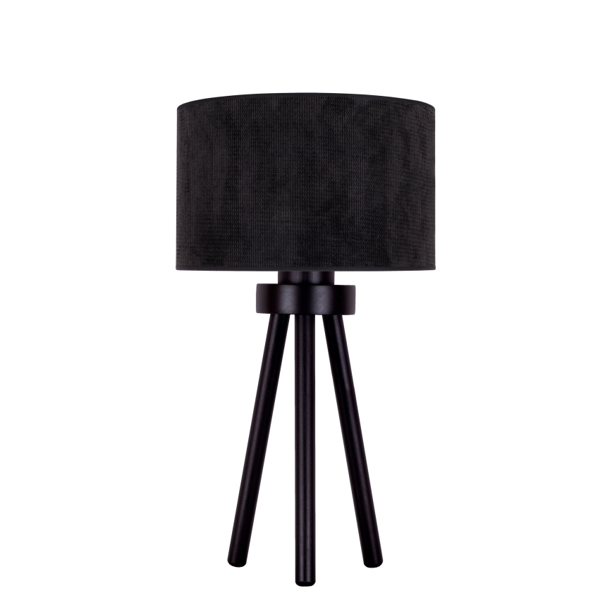 Duolla - Bordslampa LYON 1xE27/15W/230V diameter 30 cm svart