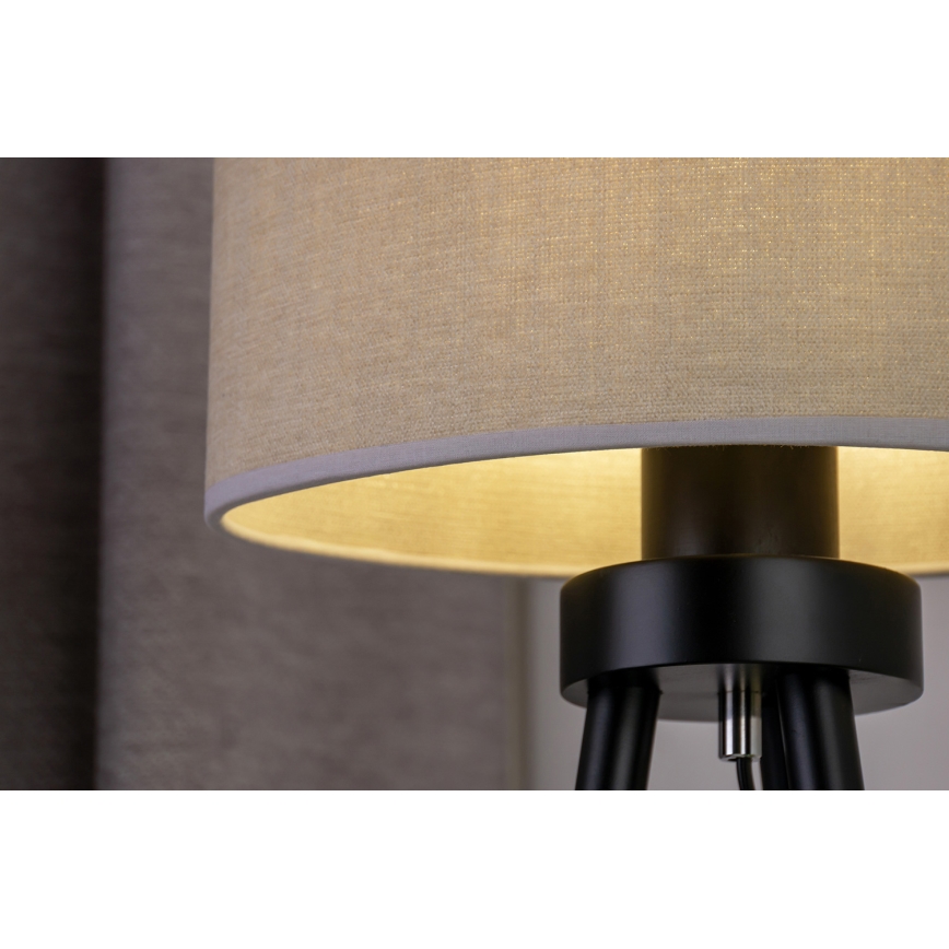 Duolla - Bordslampa OVAL 1xE27/15W/230V diameter 30 cm grå
