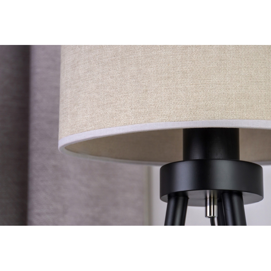 Duolla - Bordslampa OVAL 1xE27/15W/230V diameter 30 cm grå