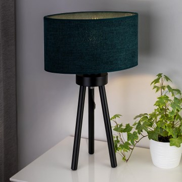 Duolla - Bordslampa OVAL 1xE27/15W/230V diameter 30 cm grön