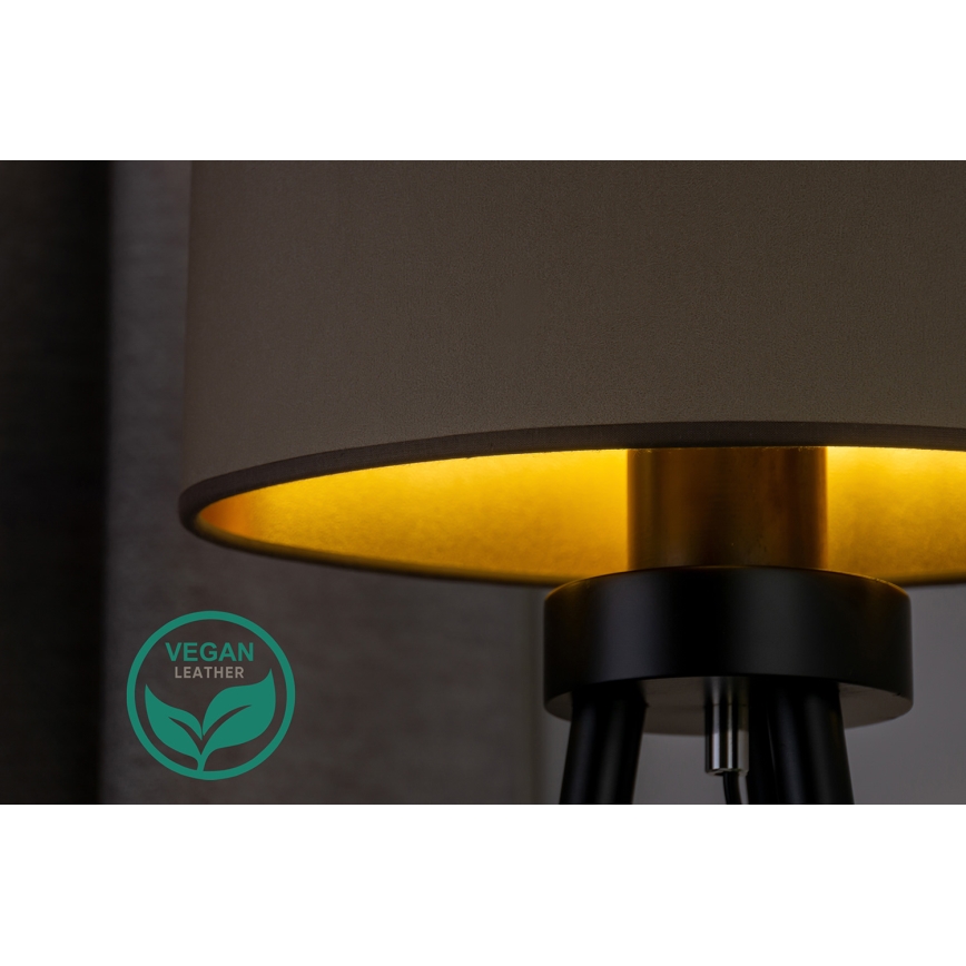 Duolla - Bordslampa OVAL VEGAN 1xE27/15W/230V diameter 30 cm beige