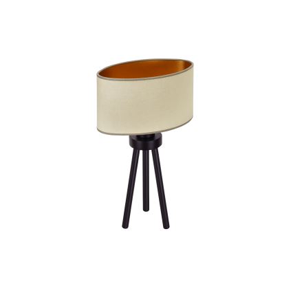 Duolla - Bordslampa OVAL VEGAN 1xE27/15W/230V diameter 30 cm beige