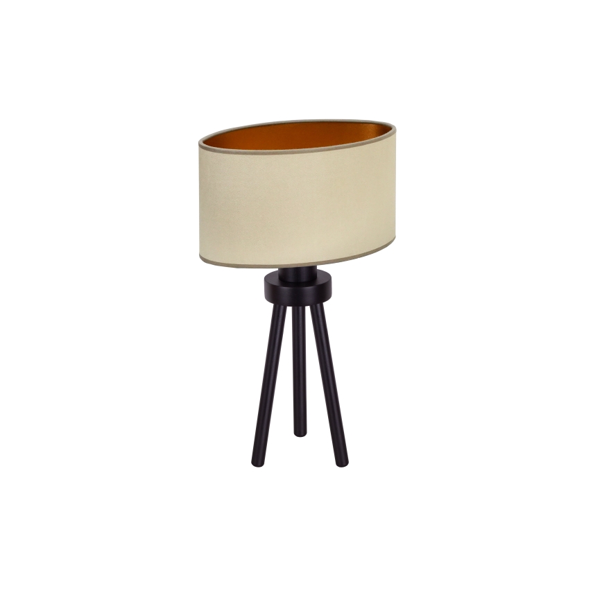 Duolla - Bordslampa OVAL VEGAN 1xE27/15W/230V diameter 30 cm beige