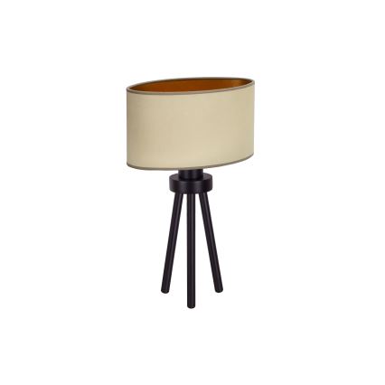 Duolla - Bordslampa OVAL VEGAN 1xE27/15W/230V diameter 30 cm beige
