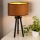 Duolla - Bordslampa OVAL VEGAN 1xE27/15W/230V diameter 30 cm brun
