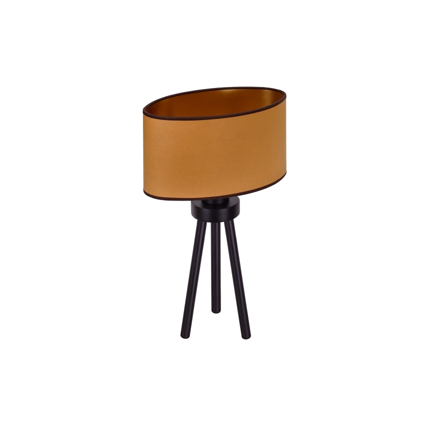 Duolla - Bordslampa OVAL VEGAN 1xE27/15W/230V diameter 30 cm brun