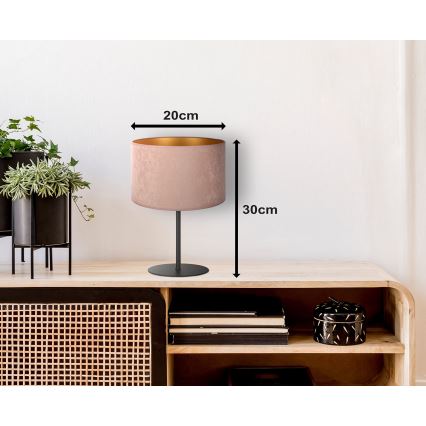 Duolla - Bordslampa ROLLER 1xE14/15W/230V diameter 20 cm beige/guld