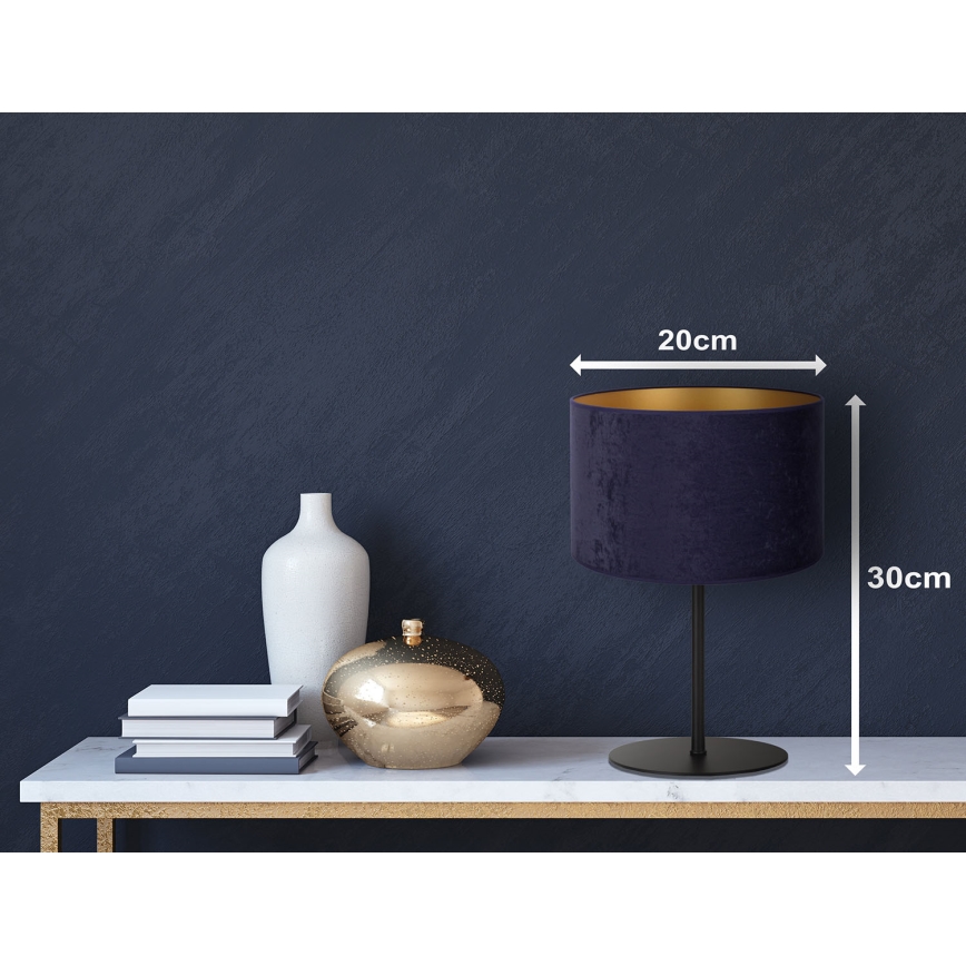 Duolla - Bordslampa ROLLER 1xE14/15W/230V diameter 20 cm blå/guld