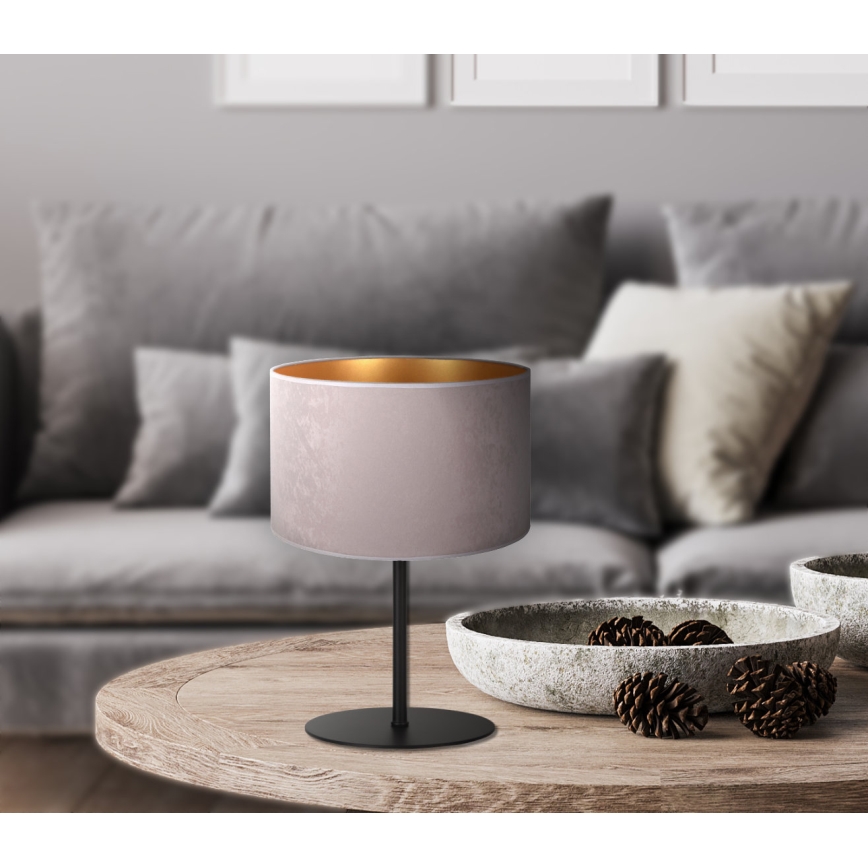 Duolla - Bordslampa ROLLER 1xE14/15W/230V diameter 20 cm grå/guld