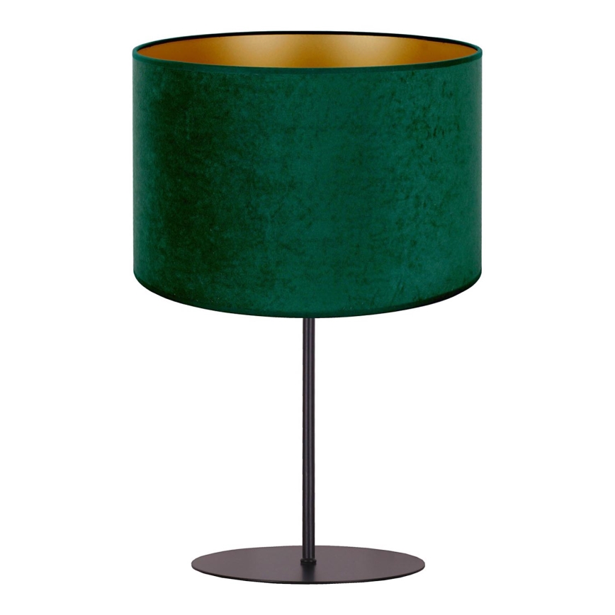 Duolla - Bordslampa ROLLER 1xE14/15W/230V diameter 20 cm mörkgrön/guld