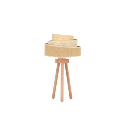 Duolla - Bordslampa YUTE TRIO 1xE27/15W/230V diameter 25 cm brun/grå/beige