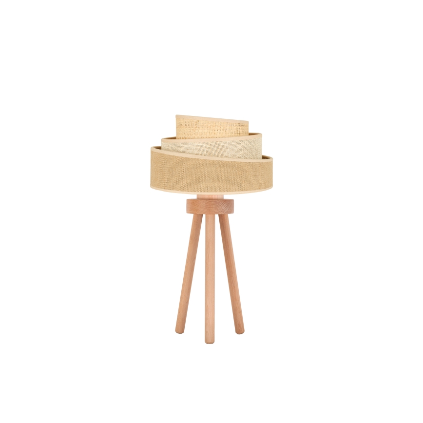 Duolla - Bordslampa YUTE TRIO 1xE27/15W/230V diameter 25 cm brun/grå/beige